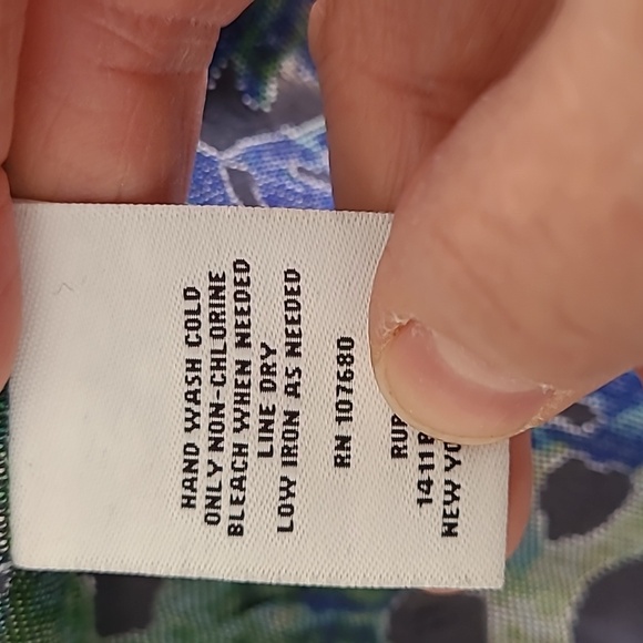 Women's jacket size 10, zip front, multi coloured with emerald green, cobalt - Picture 7 of 8